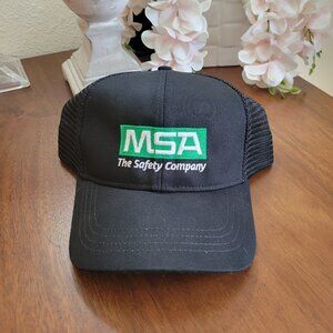 MSA The Safety Company Black Trucker-Style Hat / Cap